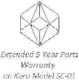 Extended 5 Year Parts Warranty on Kora Model SC-01