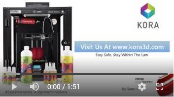 Kora Safety Enclosure Demonstration Printing With PLA